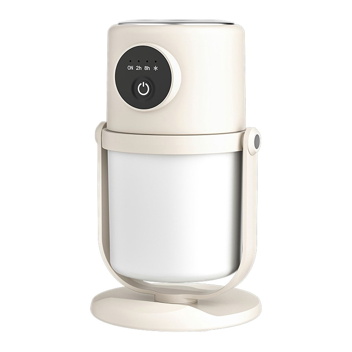 Tekoo Luftbefeuchter Ultraschall Tisch-Luftbefeuchter 280ml, 90° Drehbar, Nachtlicht, 0,28 l Wassertank, 90° rotierbar, Tragbar mit Griff, USB-C Anschluss