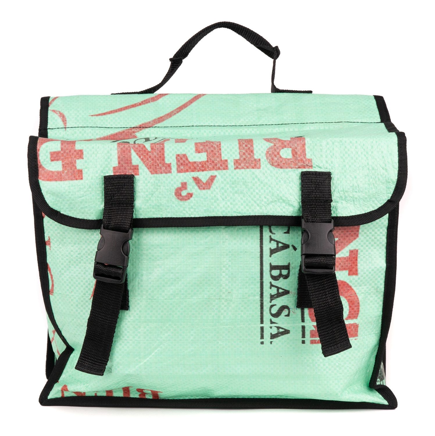 El Puente Handtasche Fahrradsatteltasche aus recycelter Verpackung, Handmade, Vegan, Handmade