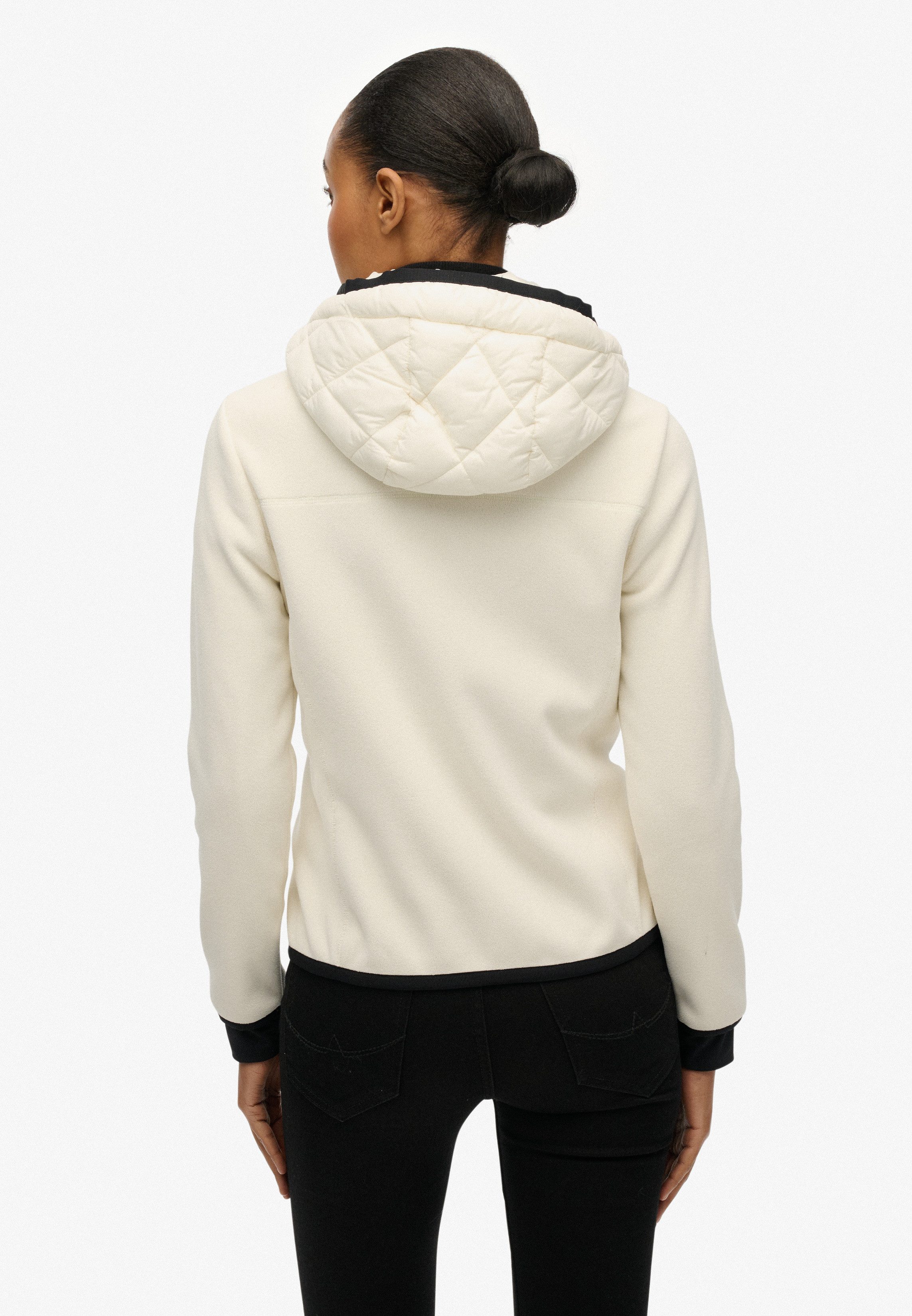 Superdry Steppjacke HOODED HERITAGE STORM JACKET Slim Fit, mit hochschließendem Kragen