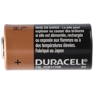 Duracell Duracell Photobatterie PX28L Lithium 6V 150mAh, 2CR11108, 2CR13252, L Fotobatterie, (6,0 V)