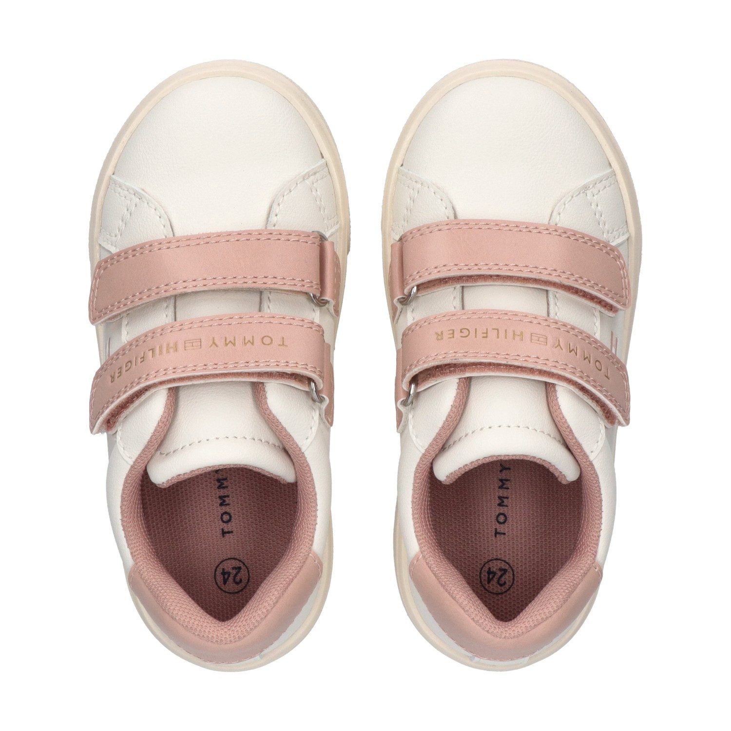 Tommy Hilfiger Sneaker Freizeitschuh, Halbschuh, Klettschuh mit Kontrastbesatz