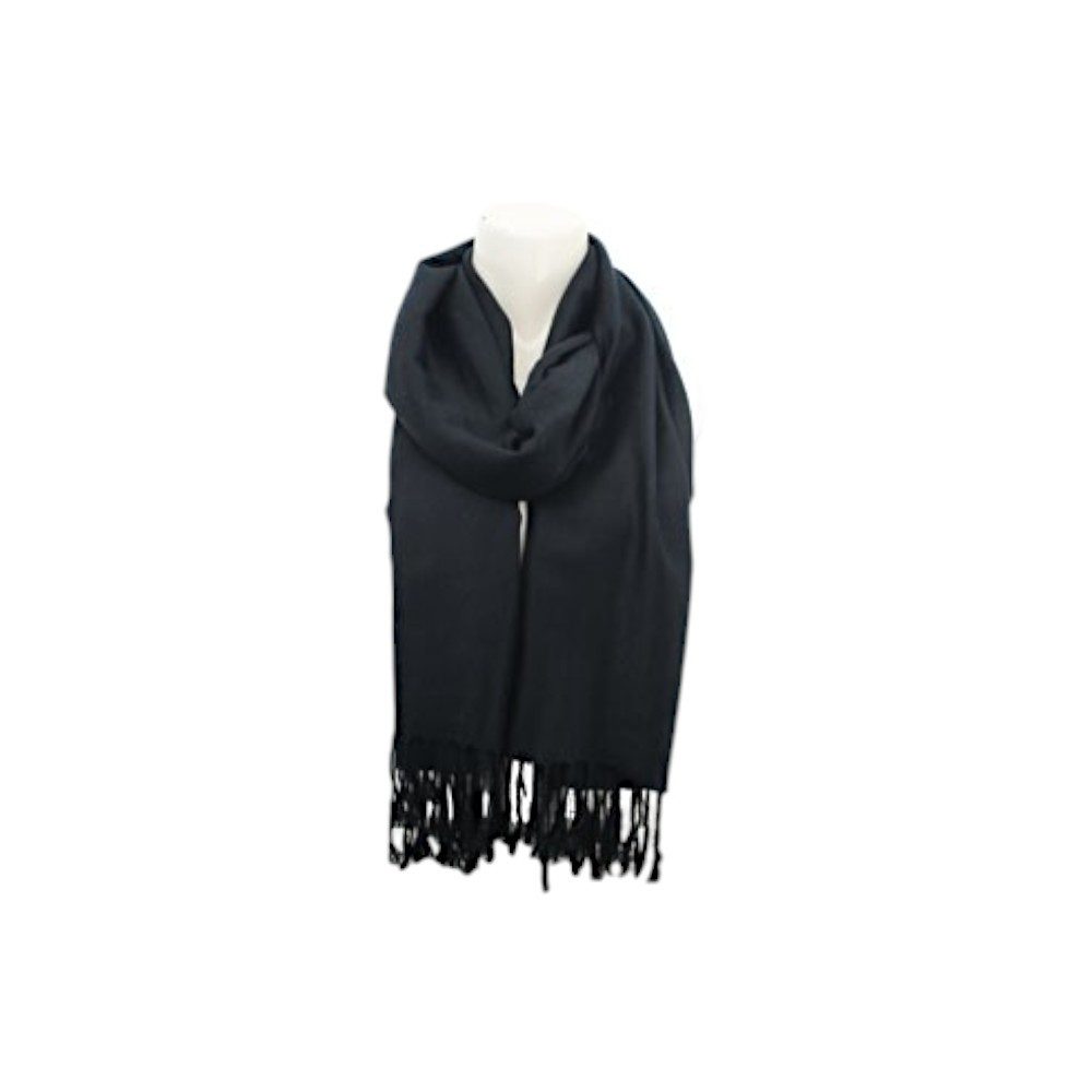 Schal Fransenschal » Winterschal 175 x 70 cm » glänzender Winter Schal