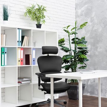 hjh OFFICE Drehstuhl High End Bürostuhl ERGOHUMAN PLUS Leder (1 St), Schreibtischstuhl ergonomisch