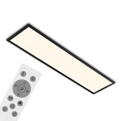 Briloner Leuchten LED Panel »7054-015«, CCT-Farbtemperatursteuerung, RGB-Beleuchtung, ultraflaches Design, stufenlos dimmbar über Fernbedienung, inkl. Fernbedienung, schwarz, LED, 100 x 25 x 6,6 cm