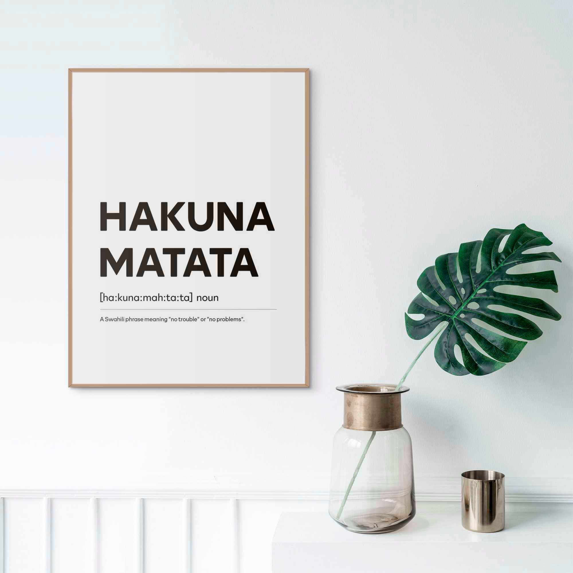 Reinders! Poster Hakuna Matata, Mix & Match einfach in verschiedenen Motive  und Größen zu kombinieren