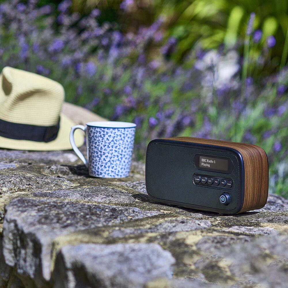 VQ VQ Dexter DAB/DAB+ Digitalradio UKW, Bluetooth, Wiederaufladbar Braun Digitalradio (DAB)