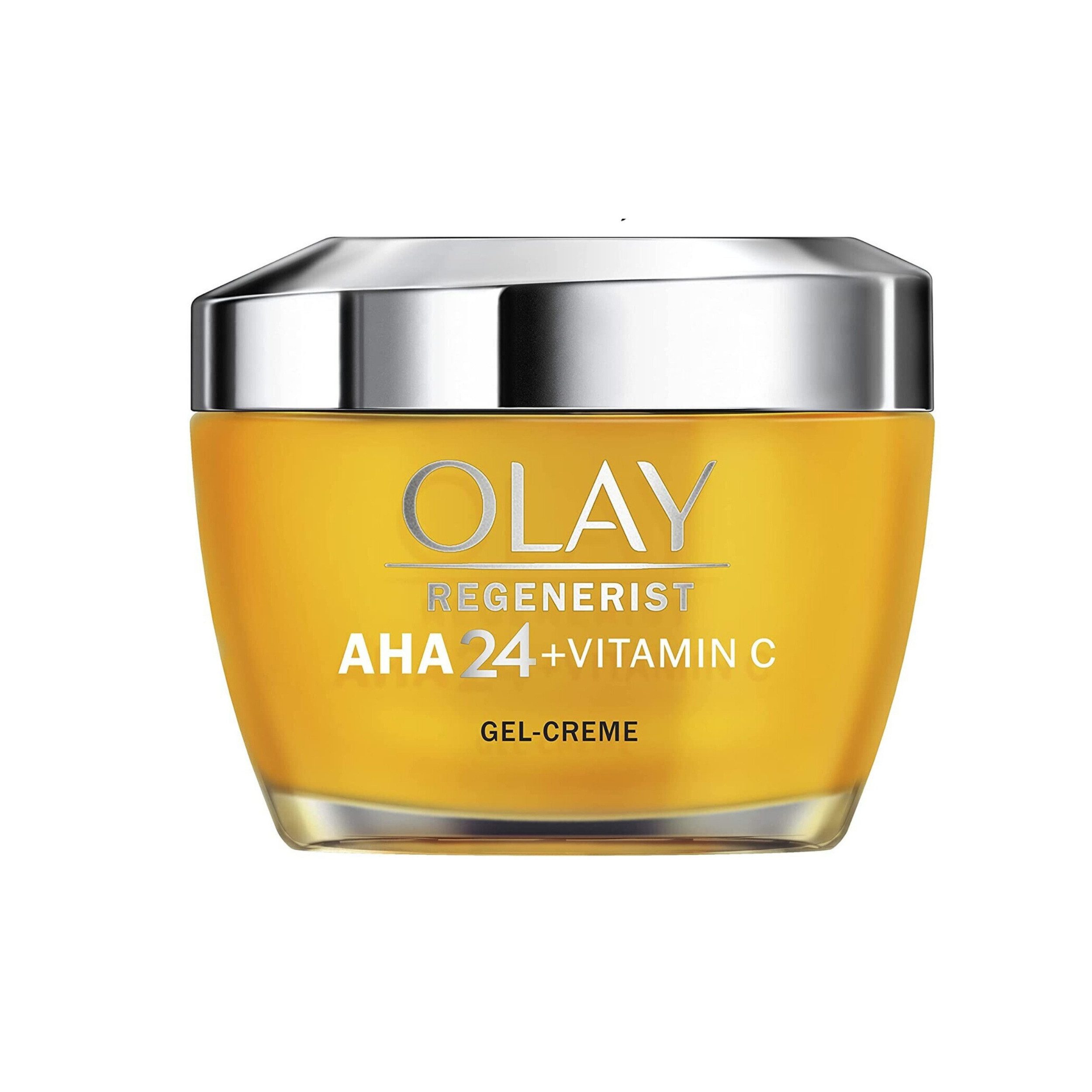 Olay Tagescreme AHA24 + Vitamin C - 50ml, Leichte Textur, sichtbare Hauterneuerung & strahlender Teint