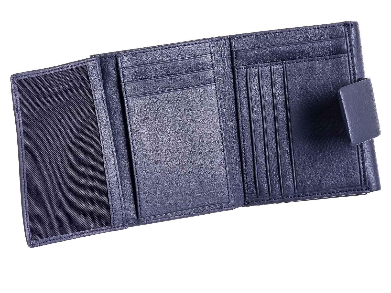 Geldbörse grosszügige blau (1-tlg), Maître 4060001416 Fächer