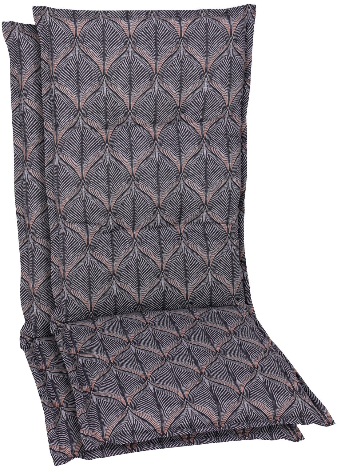 GO-DE Hochlehnerauflage, (Spar-Set, 2 St), Maße ca.: 50 cm x 120 cm x 7 cm