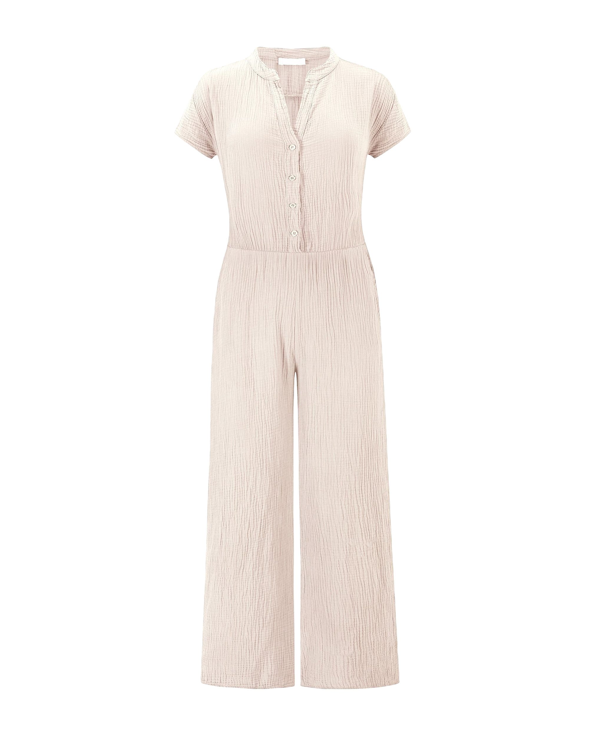 SASSYCLASSY Jumpsuit Sportlicher Musselin Jumpsuit mit günstig online kaufen