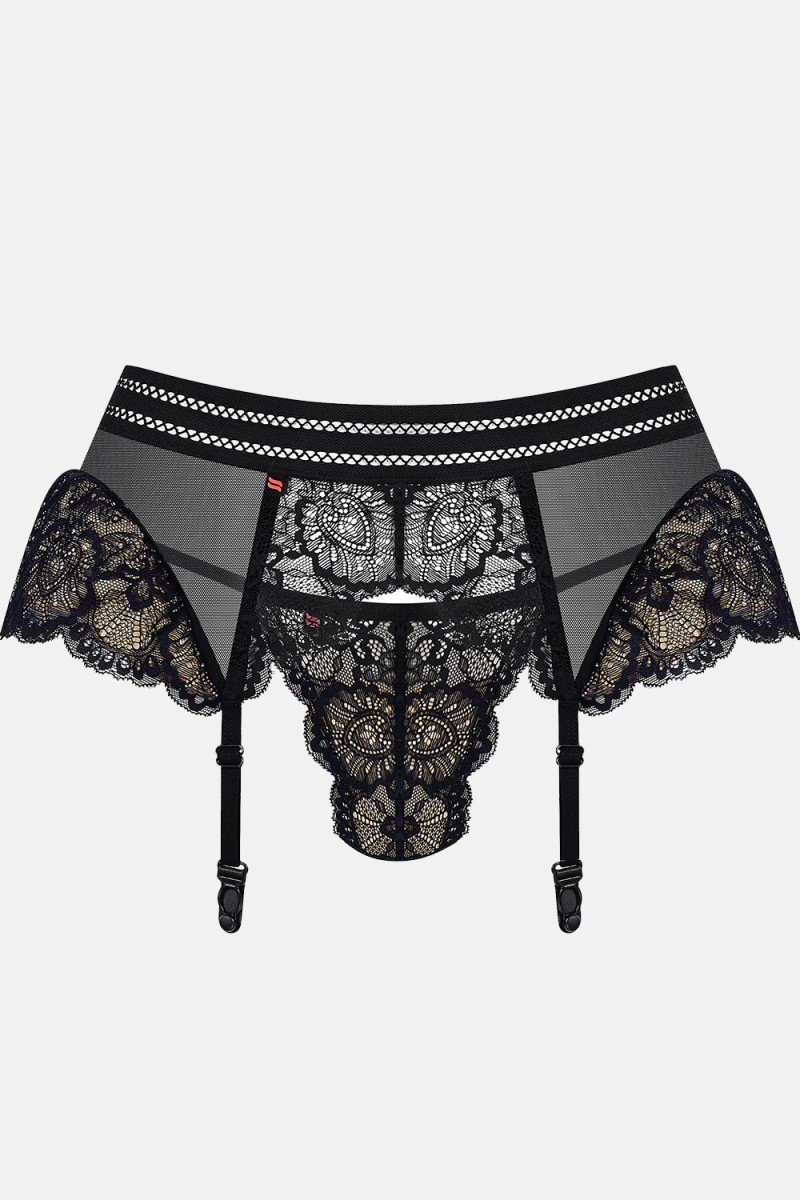 Obsessive Ремень для чулков, Strumpfhaltergürtel in schwarz - S/M