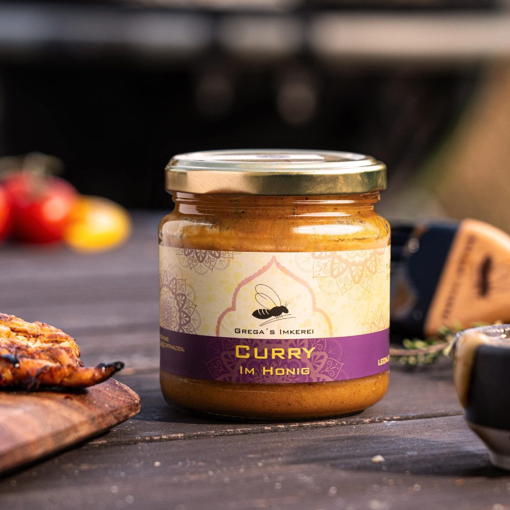 Grega´s Imkerei Grillsauce Honigsüße 2er Geschenk Box mit Grillhonigspezialitäten, 2 x 250 g, (deiner Wahl, perfektes Mitbringsel / Geschenk zur Grillparty oder Gartenparty), Direkt vom Imker