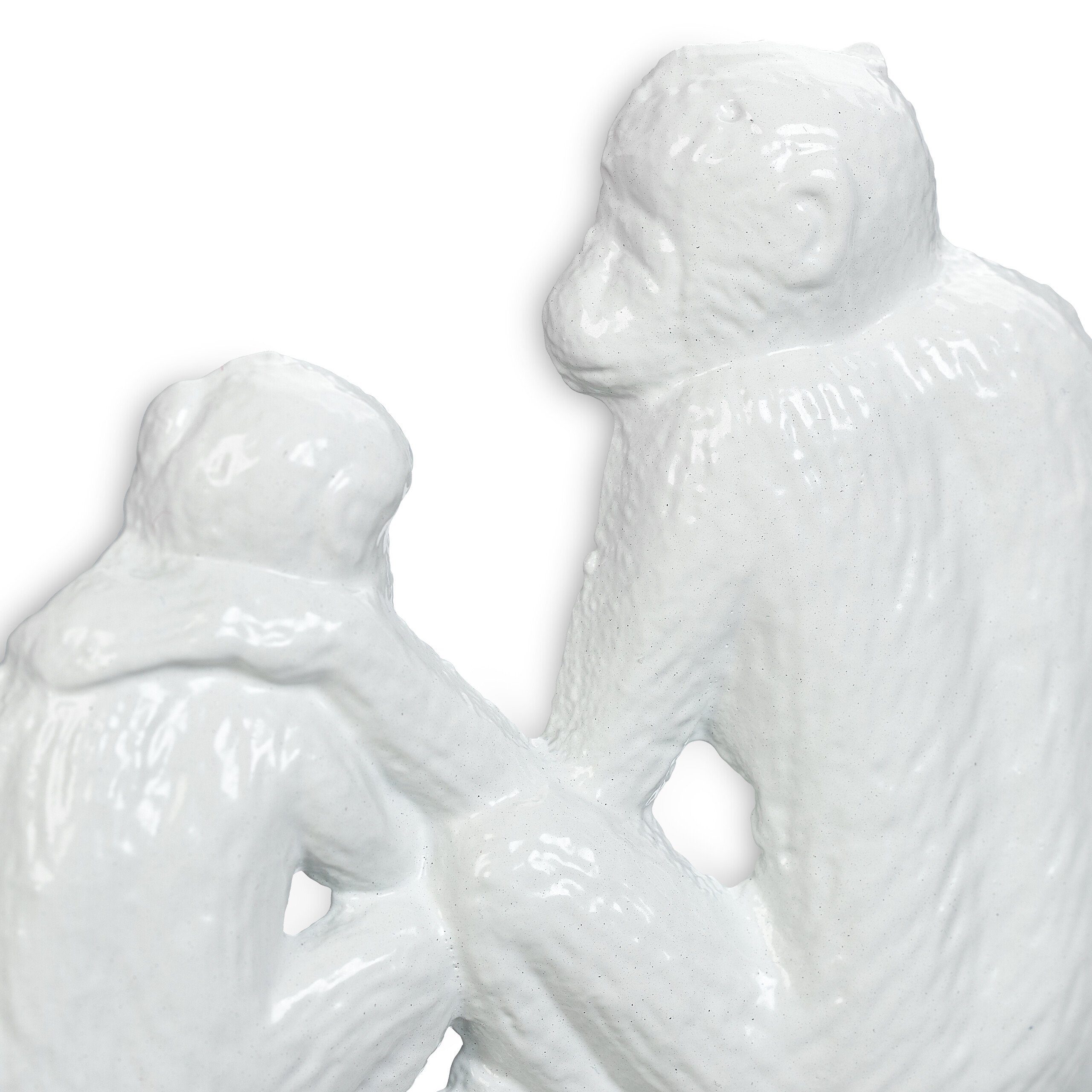 im relaxdays Affen-Design Weiße Hakenleiste Garderobenleiste