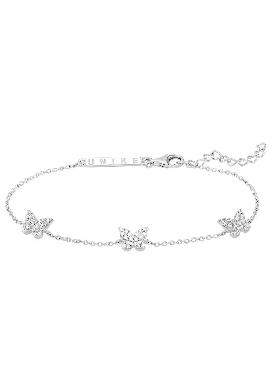 UNIKE JEWELLERY Armkette MIX&MATCH BUTTERFLY SCHMETTERLING,  UK.PU.1204.0043, mit Zirkonia (synth)