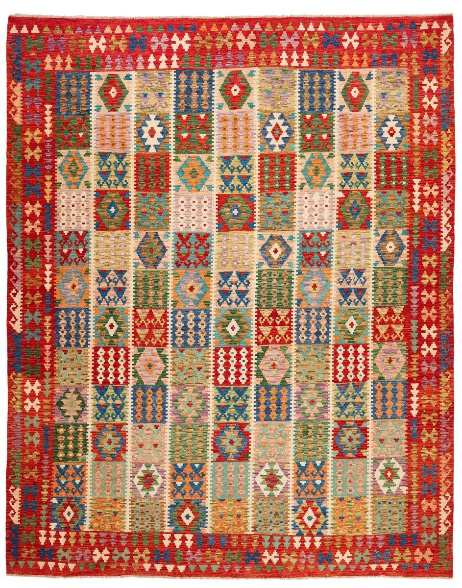 Orientteppich Kelim Afghan 312x392 Handgewebter Orientteppich, Nain Trading, rechteckig, Höhe: 3 mm | Kurzflor-Teppiche