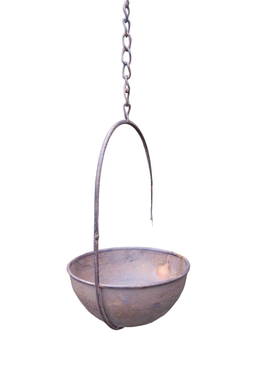 Deko-Impression Vogeltränke Vogeltränke Vogelbad Vogelbad Schale z. Hängen an Kette Eisen