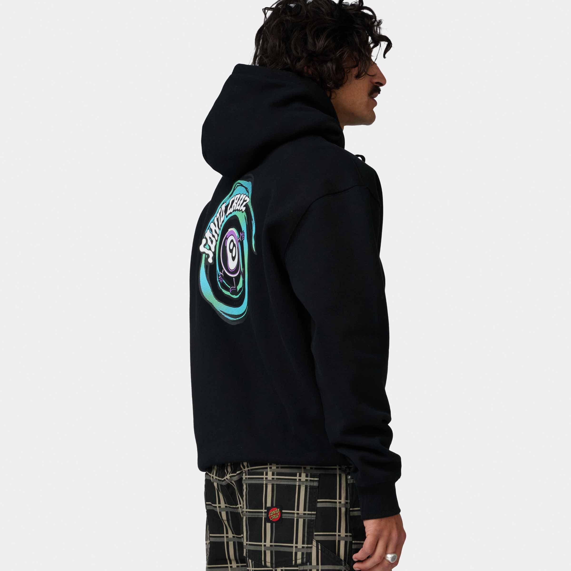 Santa Cruz Kapuzenpullover aus Baumwolle und Polyester, mit Kapuze, normale Schnittform