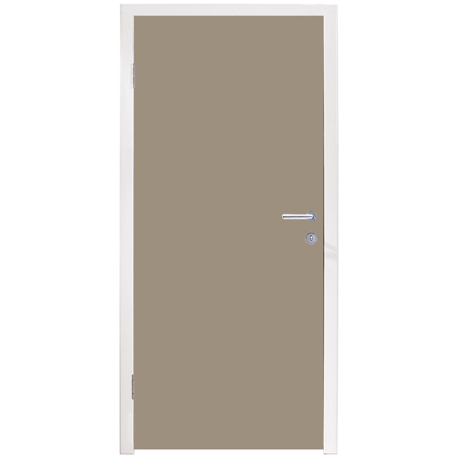 Farben cm St), MuchoWow Fototapete (1 Matt, bedruckt, Tür, Interieur - Türtapete 75x205 Türaufkleber, für - Beige,