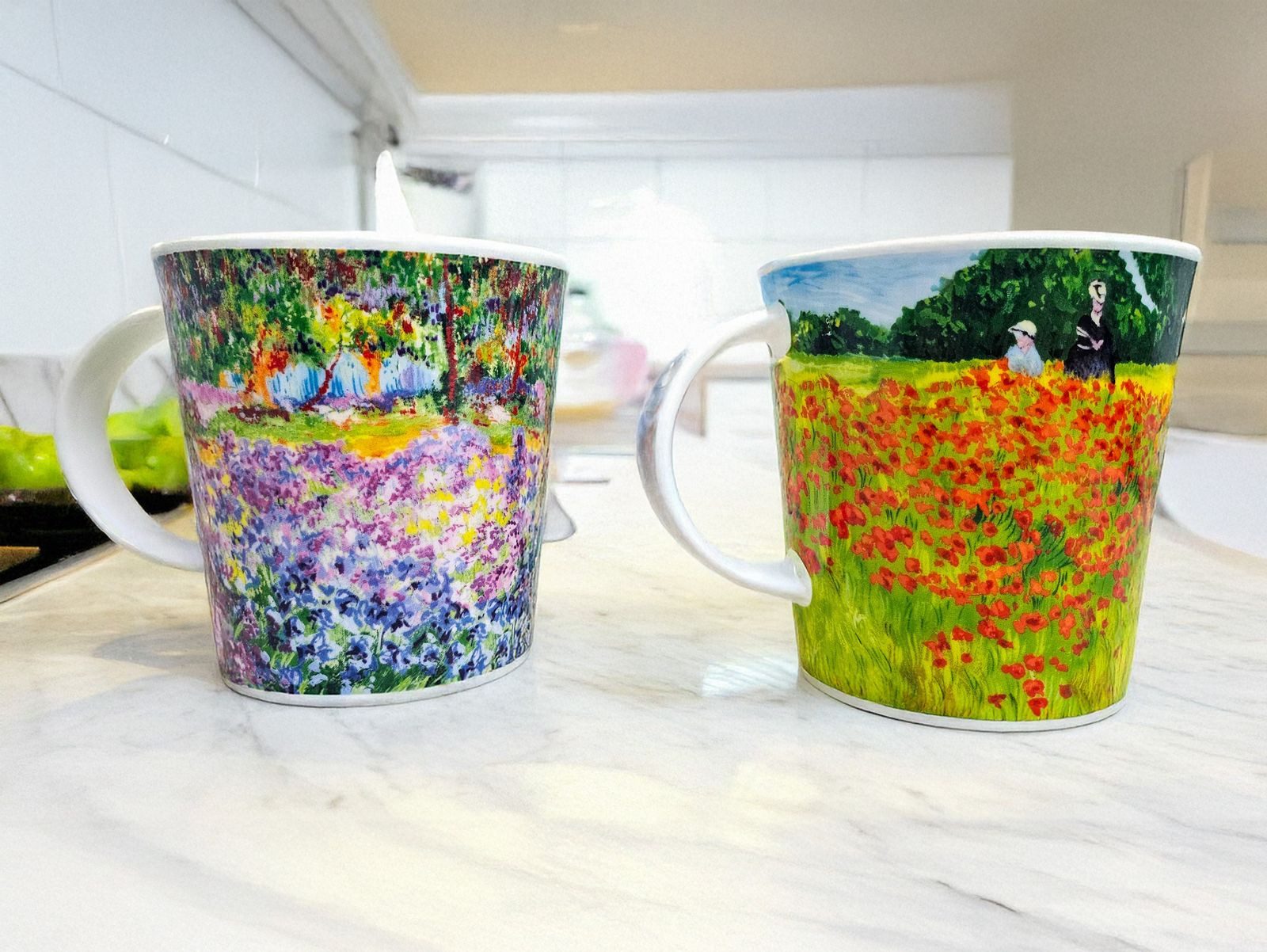 Dunoon Tasse 2er Set Becher Cairngorm Giverny Fine Bone China Kaffeetasse 480ml, 2-tlg., Porzellan, Spülmaschinengeeignet