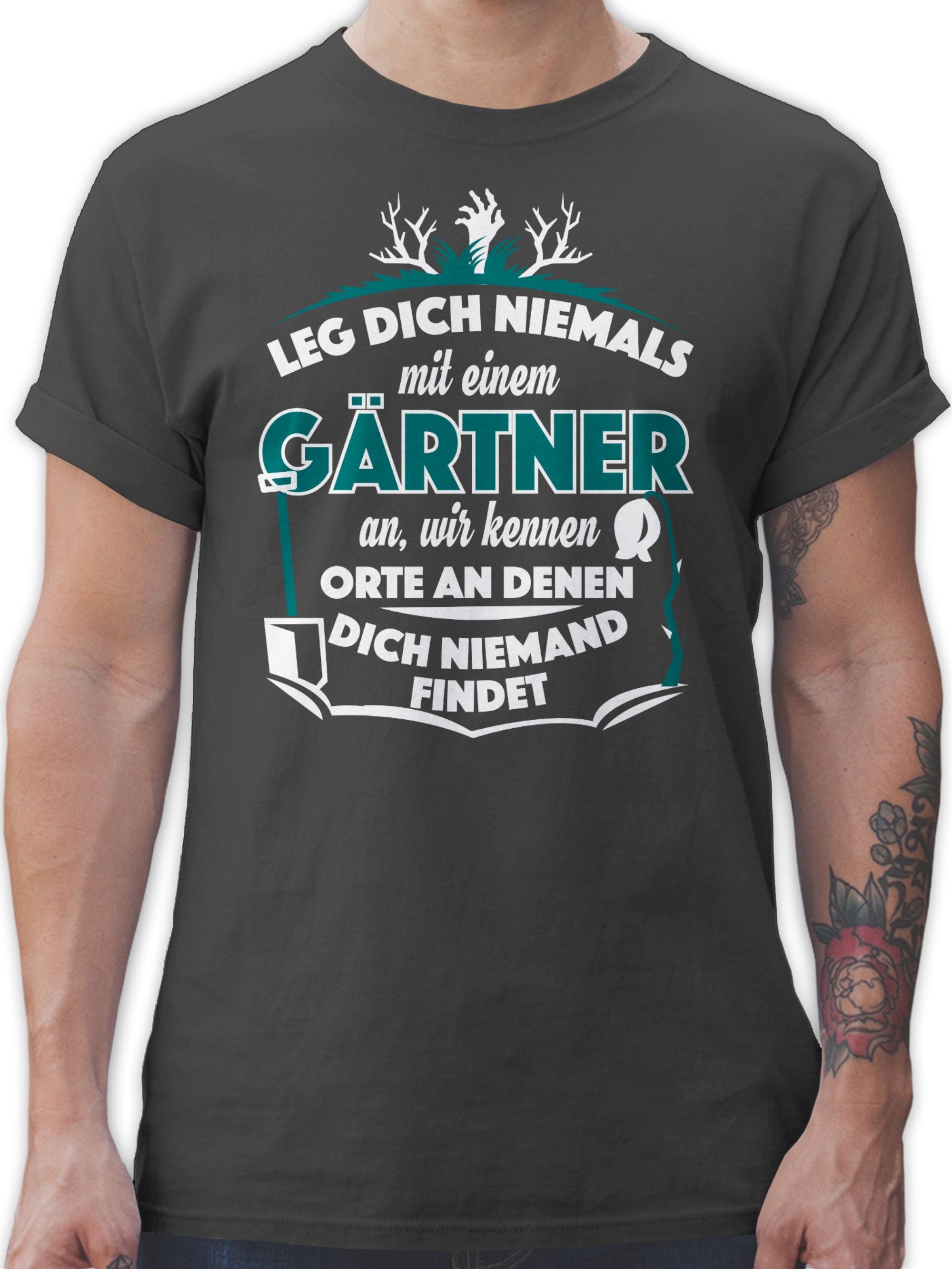 Shirtracer TShirt »Leg dich nicht mit einem Gärtner an Beruf und Job