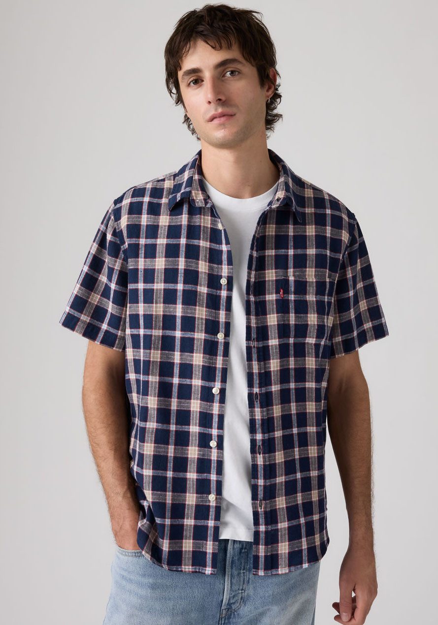 Levi's® Kurzarmhemd SUNSET 1 PKT STANDRD Leinenstruktur günstig online kaufen