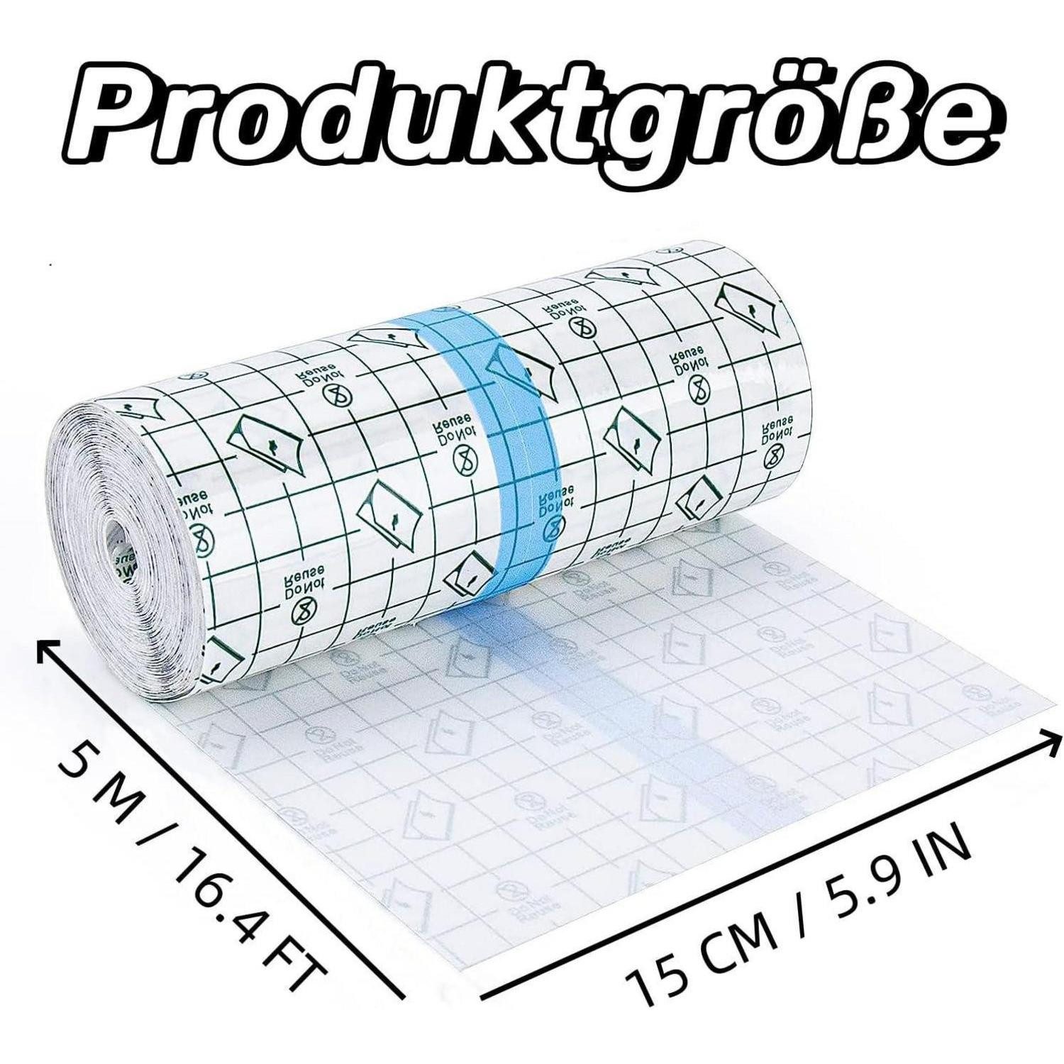 LuxusKollektion Bandagierunterlage Tattoo Folie Pflaster Second Skin Klebebandage 15cm x 5m