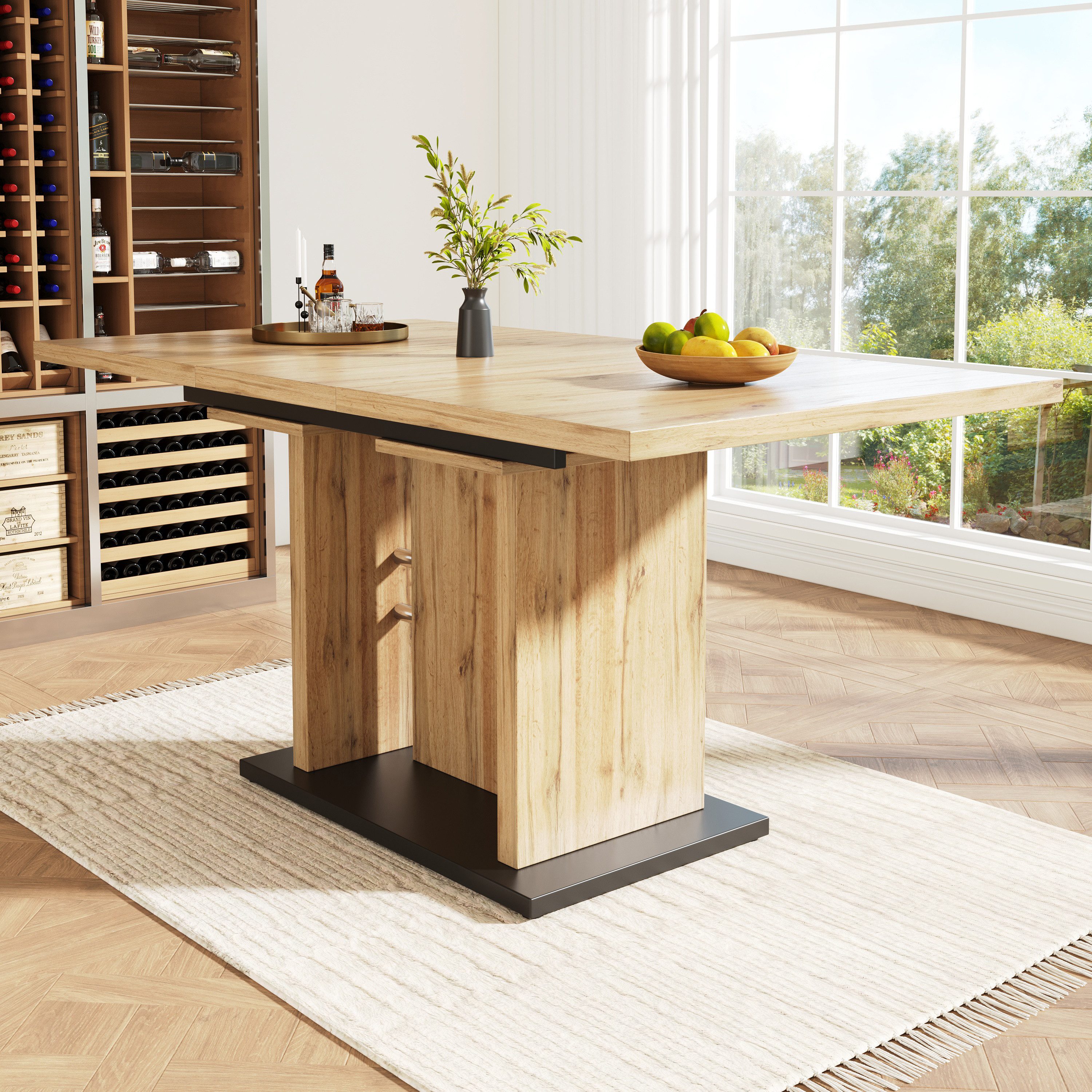 HAUSS SPOLE Esstisch Ausziehbarer Esstisch 119-158,5x80cm günstig online kaufen
