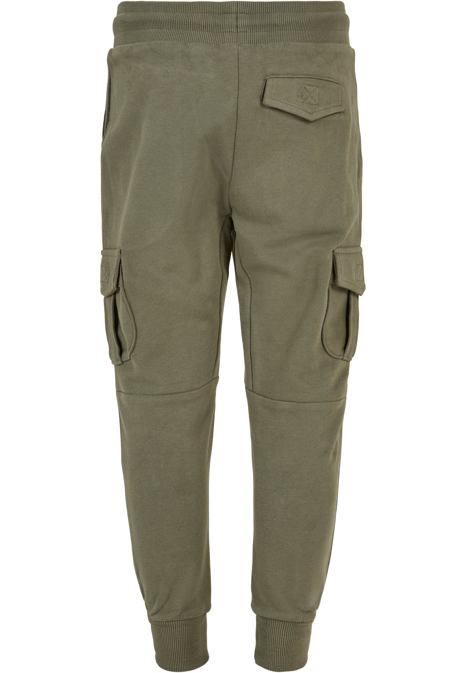 URBAN CLASSICS Cargohose Herren Boys Sweatpants Cargo olive Fitted (1-tlg)