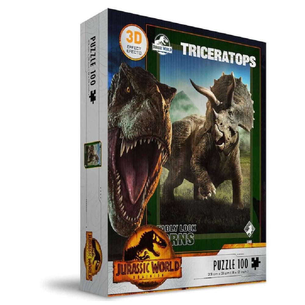 SD Toys Puzzle Jurassic World Triceratops 3D puzzle 100pcs, Puzzleteile