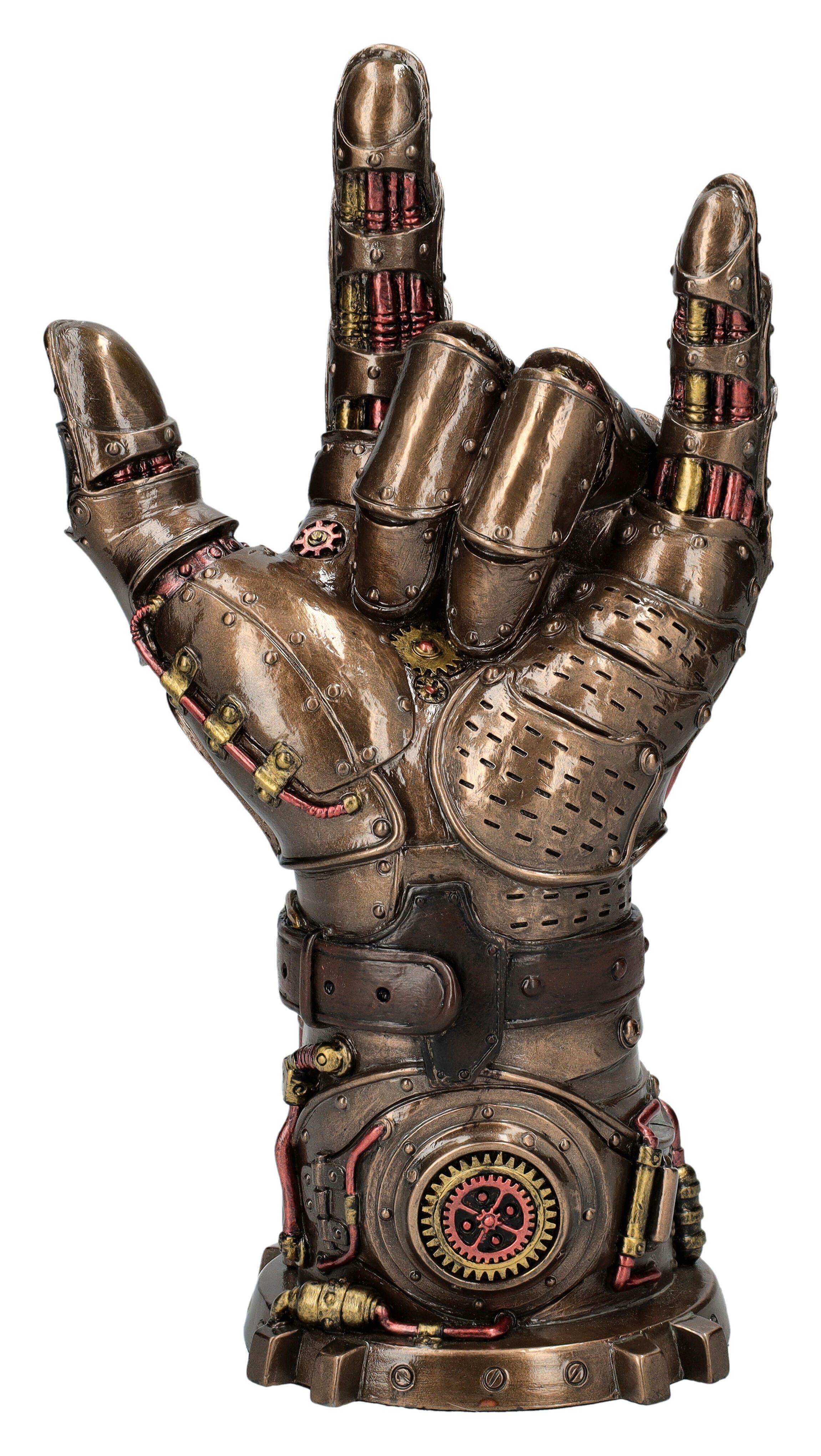 Figuren Shop GmbH Dekoobjekt Steampunk Figur - Handschuh "I Love You" - Veronese - Dekoration Hand