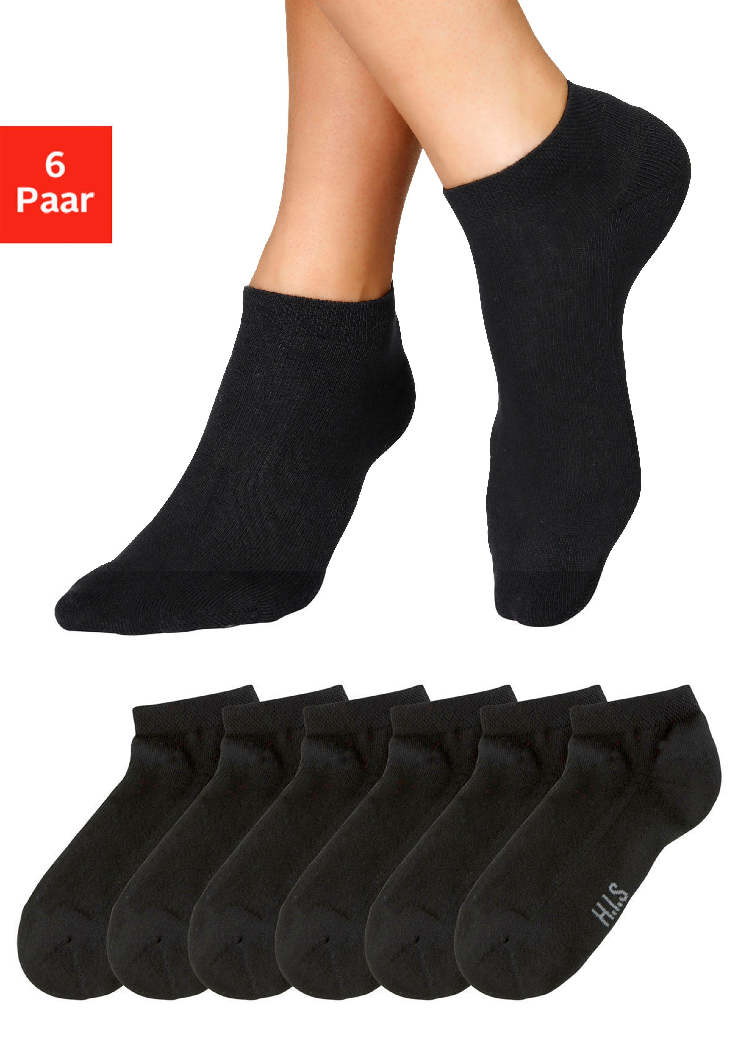 H.I.S Sneakersocken (Set, 6-Paar) mit weicher Frotteesohle