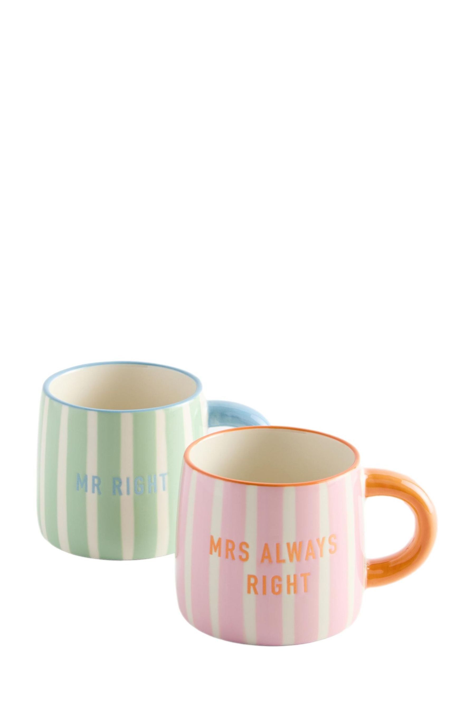 Becher Tassen „Mr“ und „Mrs“, 2-teiliges Geschenkset