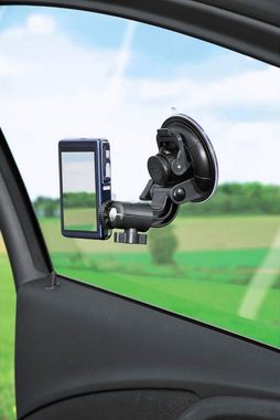 Hama Saugstativ für GoPros und Digitalkameras mit drehbarerm 3D Kugelkopf Tischstativ (Autostativ, einstellbare Gewindelänge)