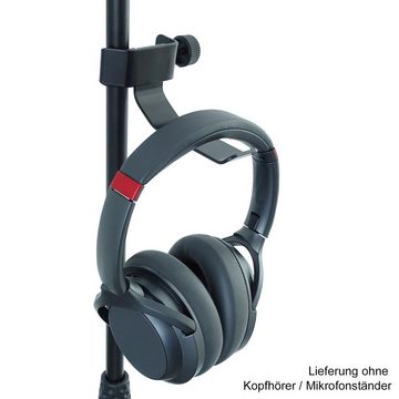 keepdrum Mikrofonständer - Kopfhörerhalter Msa130, (zum Befestigen), an Stativen und Rohren