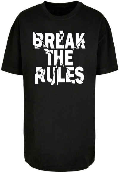 Merchcode T-Shirt Merchcode Damen Ladies Break The Rules 2 Oversized Boyfriend Tee (1-tlg)