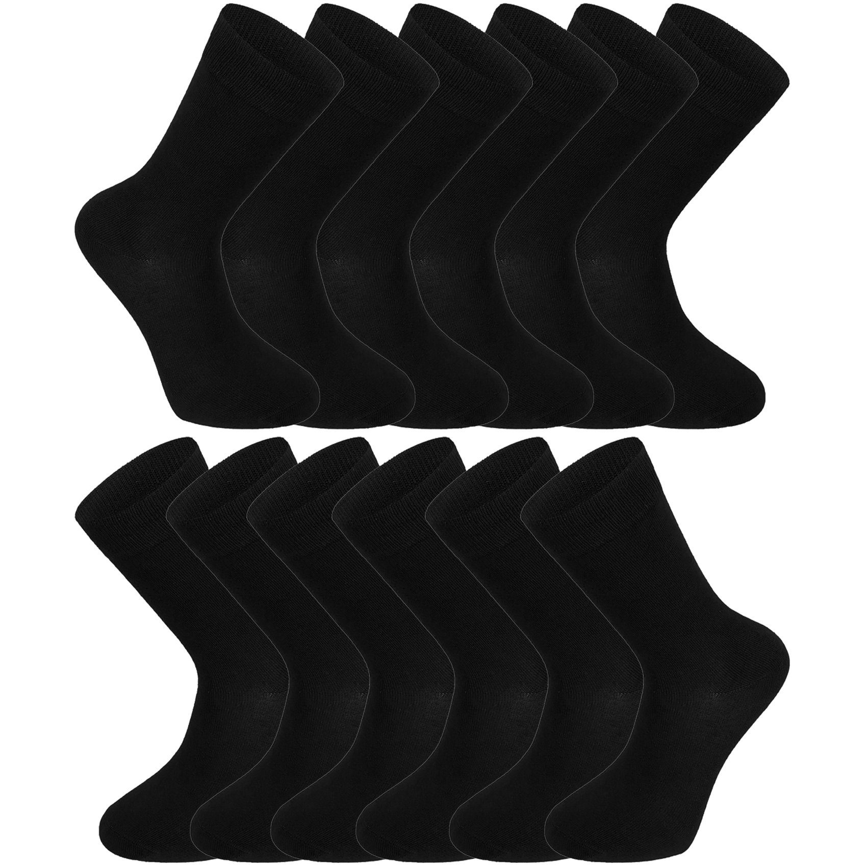 Basicsocken Baxboy Herren und Damen 12-Paar Pack, Komfort Business Socken