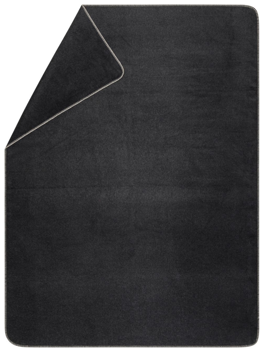 Wohndecke Kurzflor Savona 'Uni' 150 x 200 cm, DAVID FUSSENEGGER, Kurz geschorene, kompakte Veloursdecke