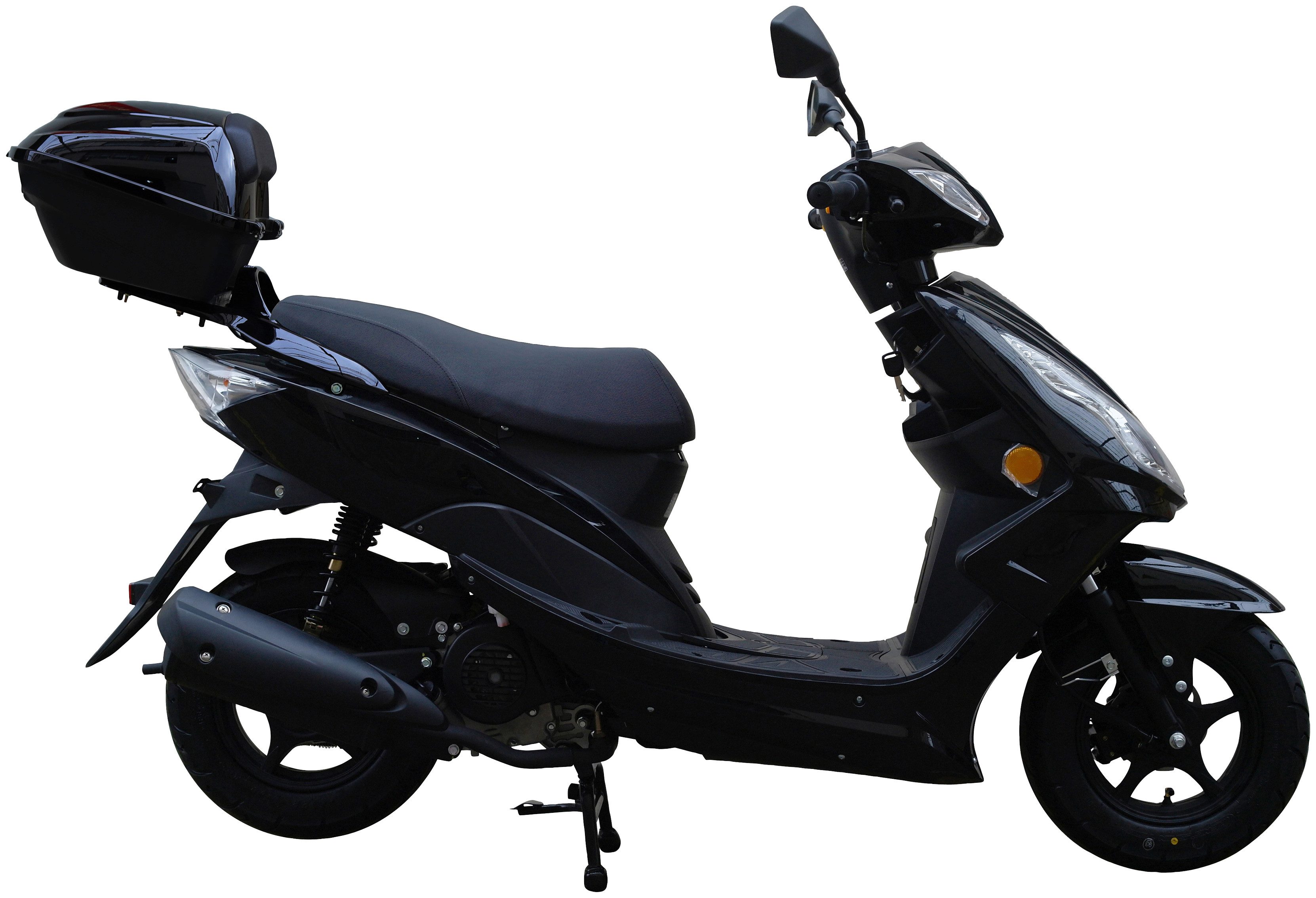 GT UNION Motorroller GT3 45, 49,6 ccm, 45 km/h, Euro 5, (Set, mit Topcase), Luftgekühlter Motor