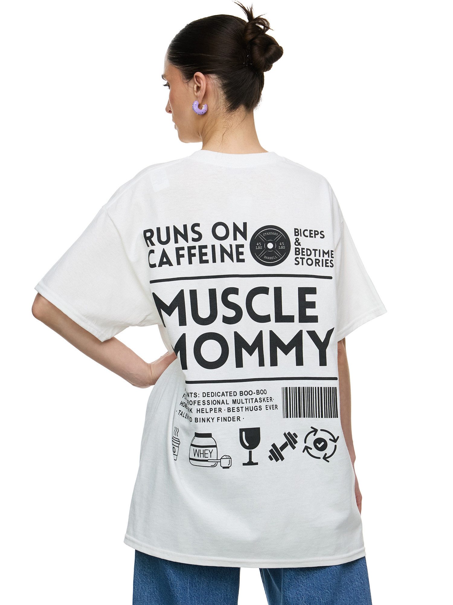 Worldclassca T-Shirt Worldclassca Oversized Print MUSCLE günstig online kaufen