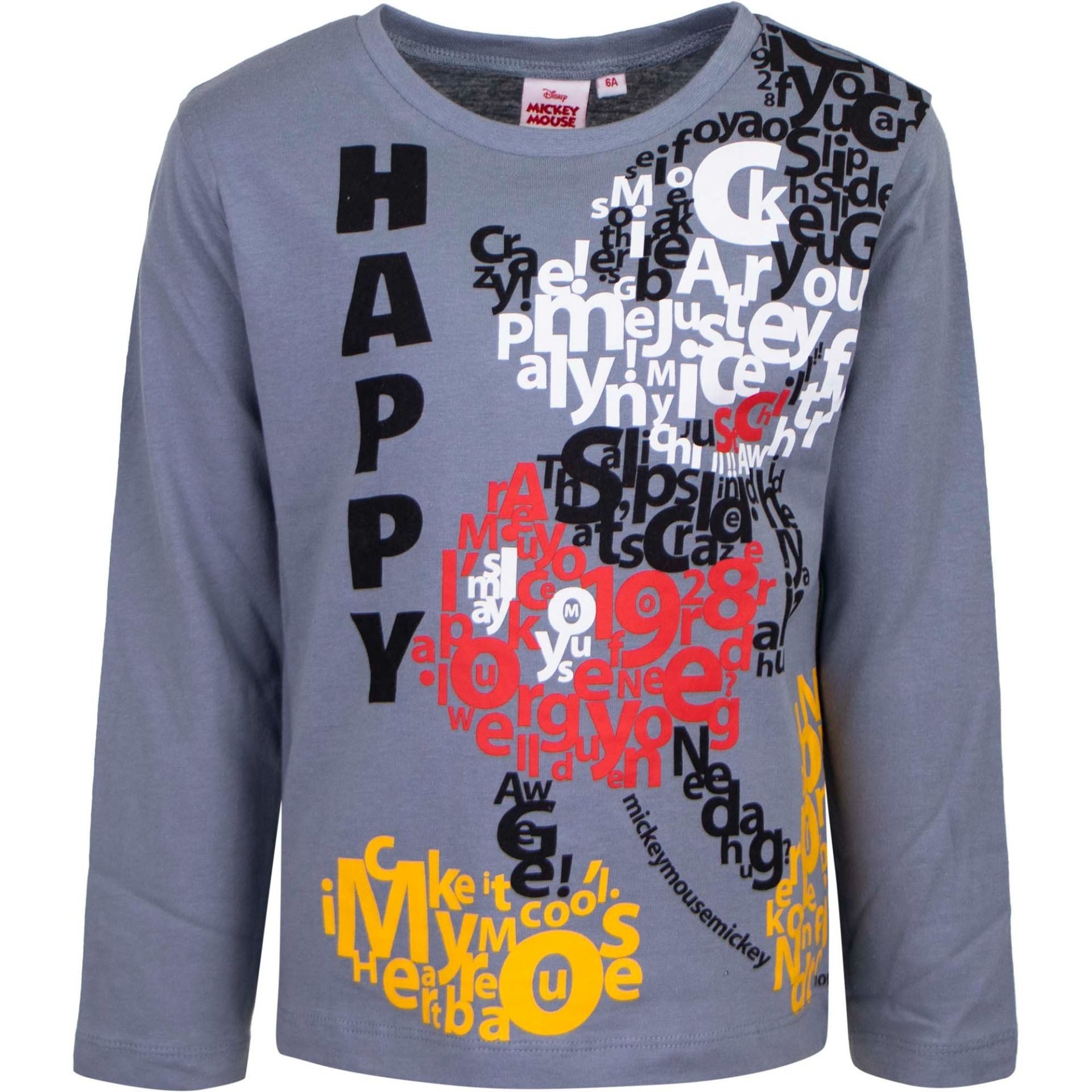 Disney Mickey Mouse Sweatshirt Langarmshirt Bequeme und stylische Kleidung für kleine Fans