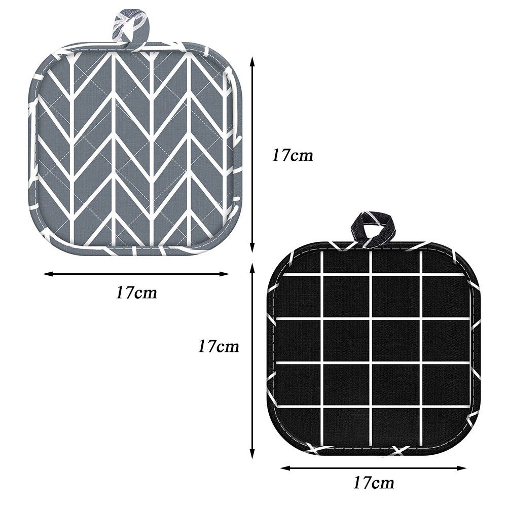 NUODWELL Topflappen 4 Stücke Topflappen baumwolle,Hitzebeständige günstig online kaufen