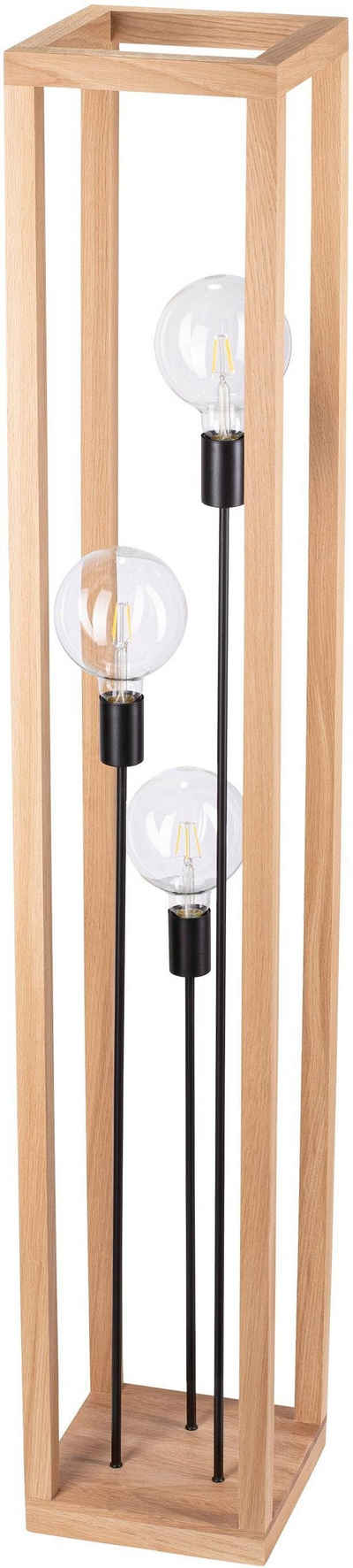 SPOT Light Stehlampe KAGO, ohne Leuchtmittel, Naturprodukt aus Eichenholz, Эко-товар mit FSC®-Zertifikat