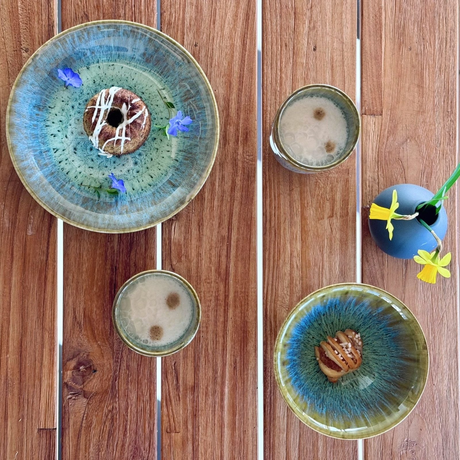 Gipfelstück Dessertteller Flussufer, (4 St)