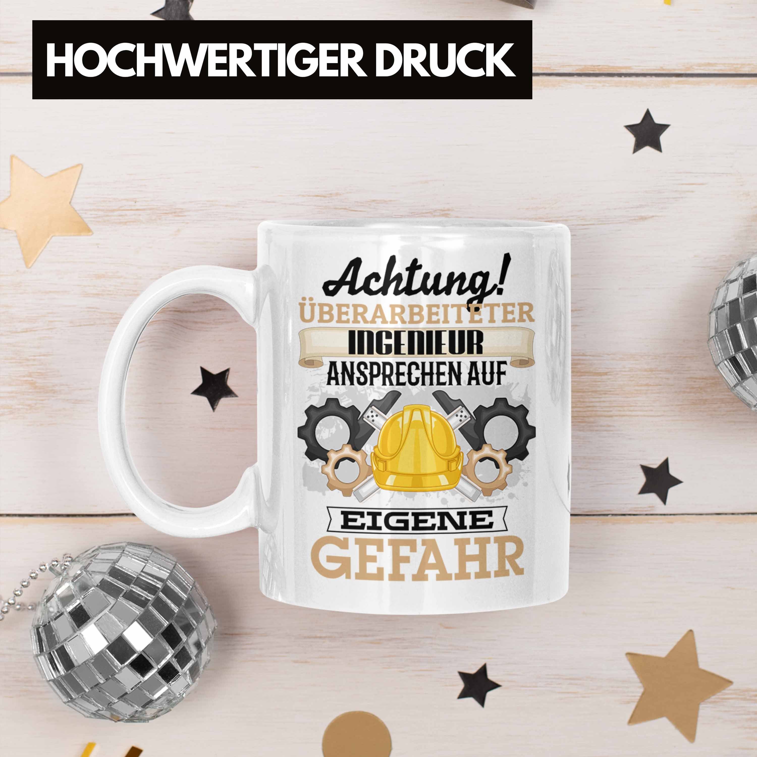 Weiss Lustiger für Tasse Tasse Ingenieur Geschenkidee Geschenk Spruch Kaffeebecher Trendation