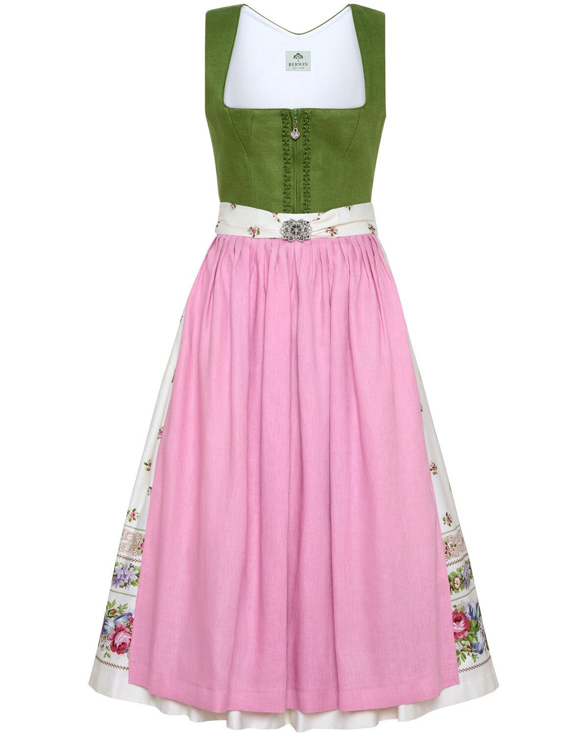 Berwin Dirndl Langes Dirndl mit Blumenrock