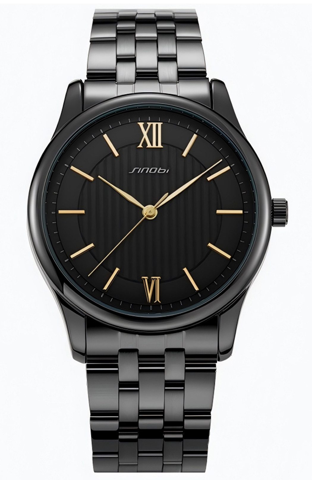 Quarzuhr Quarzuhr Armbanduhr Edelstahl Herren Uhr, Multifunktionsuhr Herrenuhr