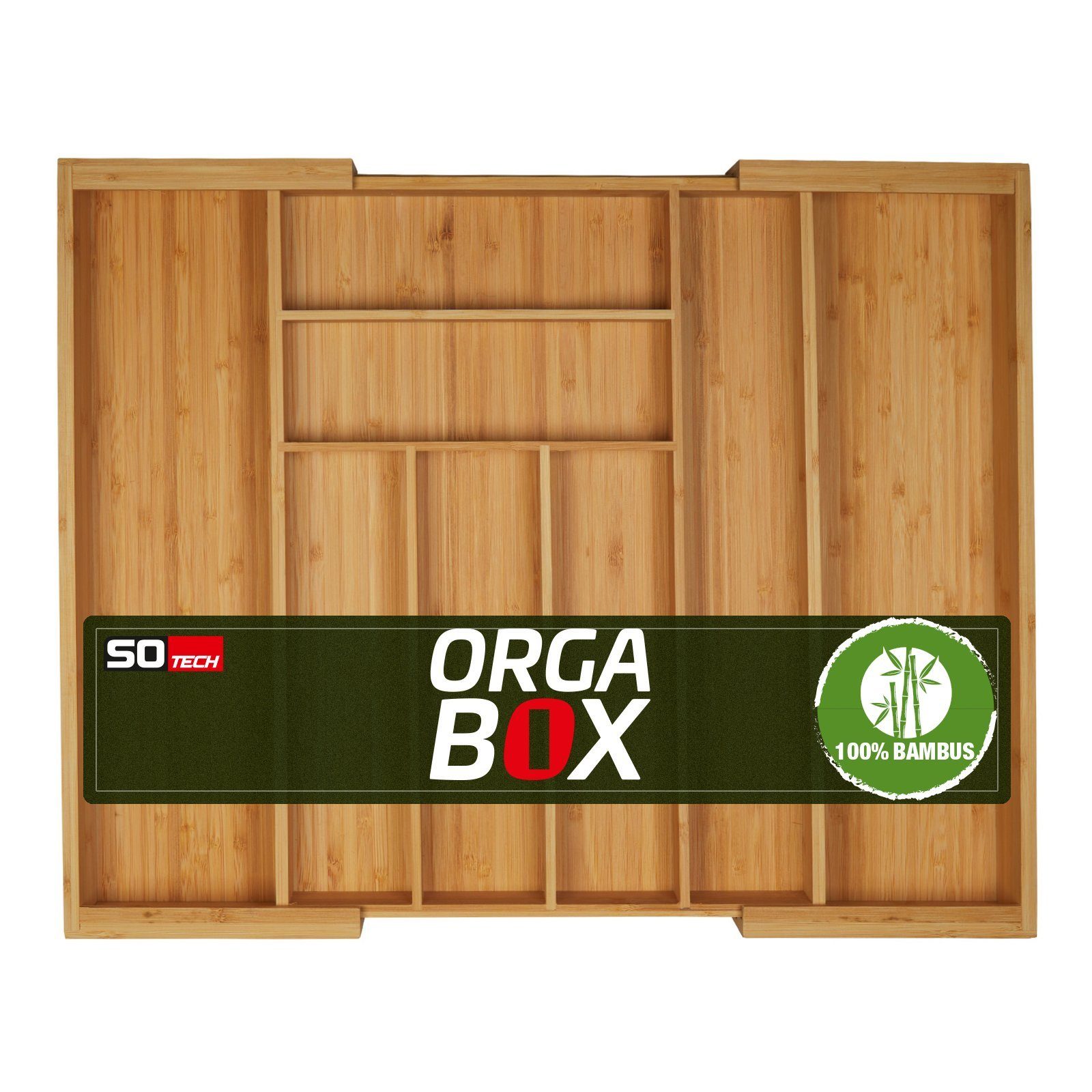 SO-TECH® Besteckeinsatz ORGA-BOX® III Universal Bambus günstig online kaufen