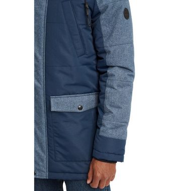 Blend Outdoorjacke BLEND Herren Winter-Parka dicke Jacke Mikael mit abnehmbarem Kunstpelz Outdoor-Jacke Blau