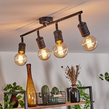 hofstein Deckenleuchte »Boncellino« moderne Deckenlampe aus Metall in Nickel-Antik, ohne Leuchtmittel, mit verstellbaren Leuchtenköpfen u. Leuchtenarmen, E27