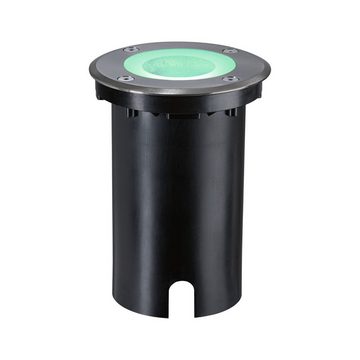 Paulmann LED Einbauleuchte Floor IP67 rund 110mm RGBW+ 4,9W 300lm 230V Eisen gebürstet Aluminium, LED fest integriert, Tageslichtweiß, Smart Home Zigbee 3.0 Bodeneinbauleuchte